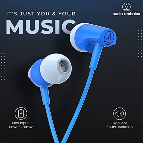 Audio-Technica SonicFuel CLR100iS Closed-Back In-Ear Headphones with Microphone image