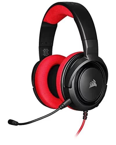 Corsair HS35 Closed Black / Red Gaming Headset main image