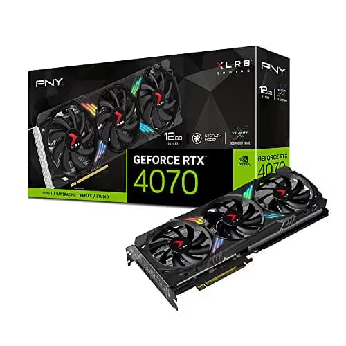 PNY GeForce RTX 4070 XLR8 Gaming VERTO EPIC-X RGB 12GB GDDR6X Black main image