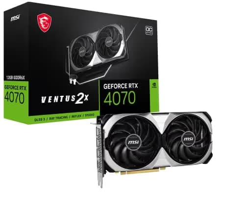 MSI GeForce RTX 4070 VENTUS 2X 12G OC GDDR6X image