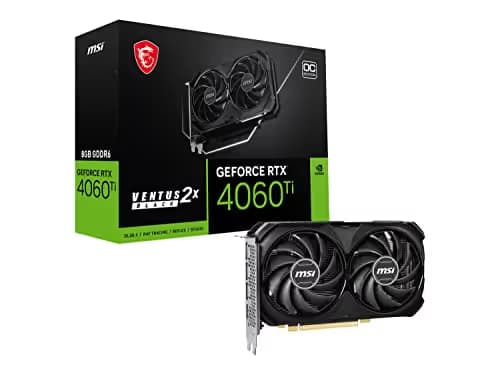MSI GeForce RTX™ 4060 Ti VENTUS 2X BLACK 8G OC GDDR6 image