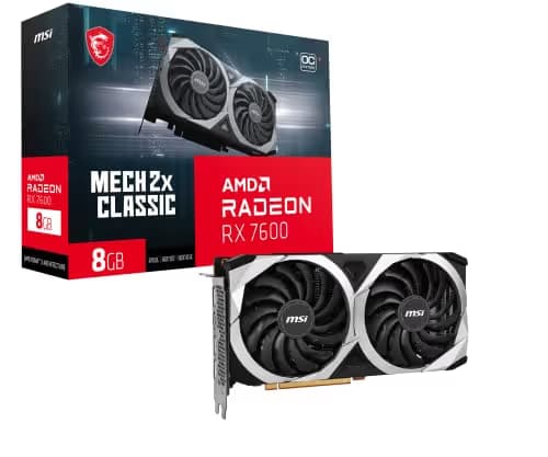 MSI Radeon RX 7600 MECH 2X CLASSIC 8G OC GDDR6 image