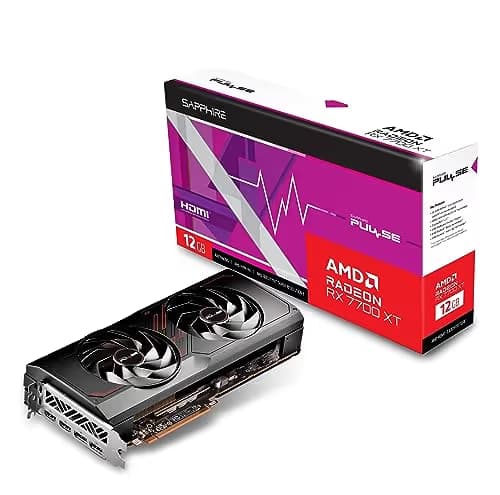 Sapphire PULSE Radeon RX 7700 XT 12GB GDDR6 Black / Red image