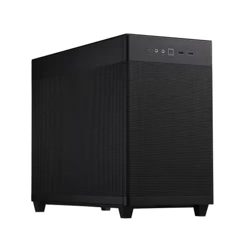 Asus Prime AP201 Micro ATX Mini Tower Black with Mesh Side Panel image