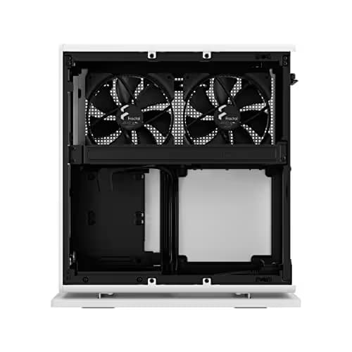 Fractal Design Ridge PCIe 4.0 Mini-ITX Tower White Mesh Side Panel, USB 3.2 Gen 2 Type-C, USB 3.2 Gen 1 Type-A image