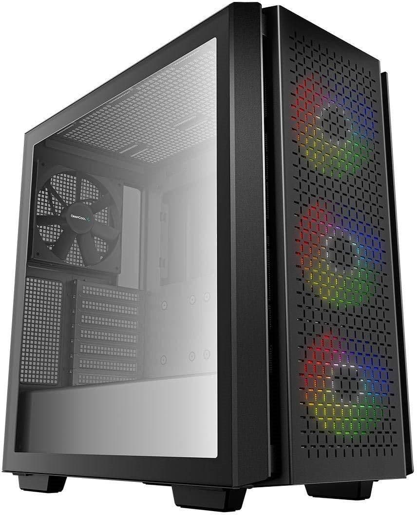 Deepcool CG560 ATX Mid Tower Black with Tempered Glass Side Panel and USB 3.2 Gen 1 Type-A main image