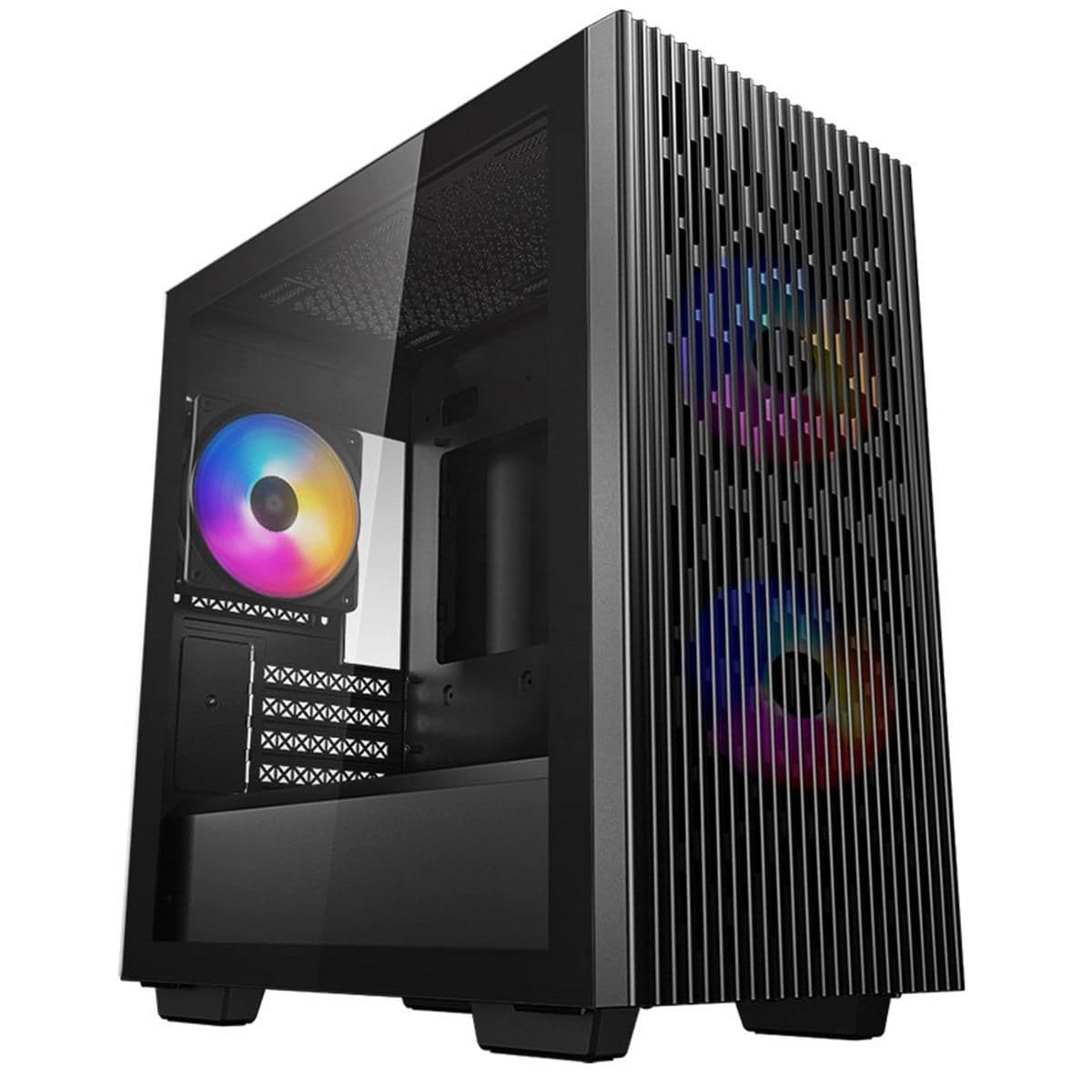 Deepcool MATREXX 40 3FS Micro ATX Mini Tower Black with Tempered Glass Side Panel and USB 3.2 Gen 1 Type-A USB 2.0 Type-A image