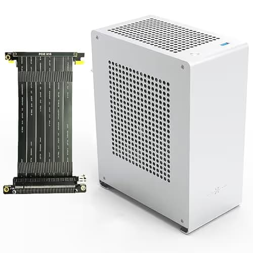 ZZEW A1 Plus Mini-ITX Tower Silver Mesh Side Panel, USB 3.2 Gen 1 Type-A Front Panel, 200 x 114 x 253 mm image