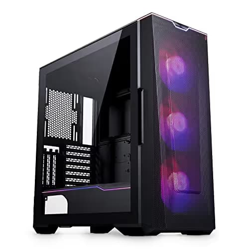 Phanteks ECLIPSE G500A ATX Mid Tower Black Tempered Glass Side Panel DRGB image
