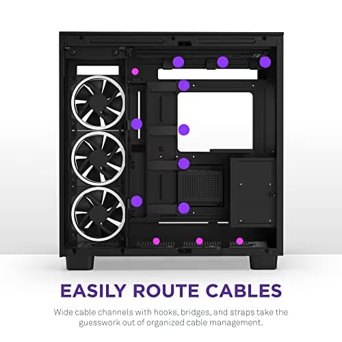 NZXT H9 Elite ATX Mid Tower Black Tempered Glass Side Panel image