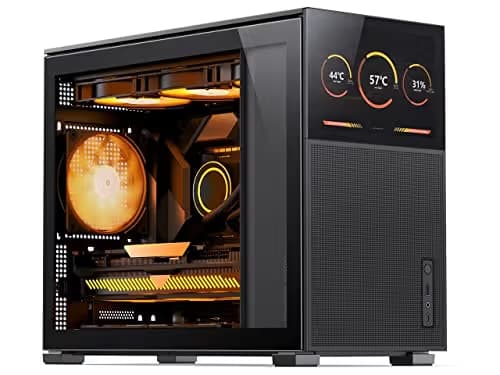 Jonsbo D31 MESH MicroATX Mini Tower Black Tempered Glass Side Panel image