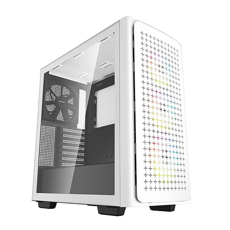 Deepcool CK560 ATX Mid Tower White/Black Tempered Glass Side Panel main image