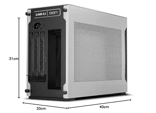Lian Li A4-H20 Mini-ITX Desktop Silver Mesh Side Panel image