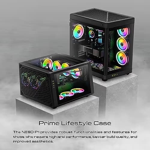 GAMDIAS NESO P1 ATX Full Tower Black Tempered Glass Side Panel image