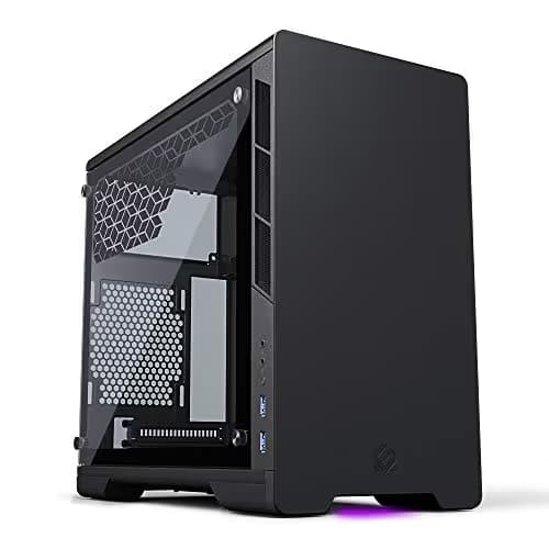 MagniumGear Neo Mini V2 Mini-ITX Desktop Silver Tempered Glass Side Panel Front USB 3.2 Gen 1 Type-A main image