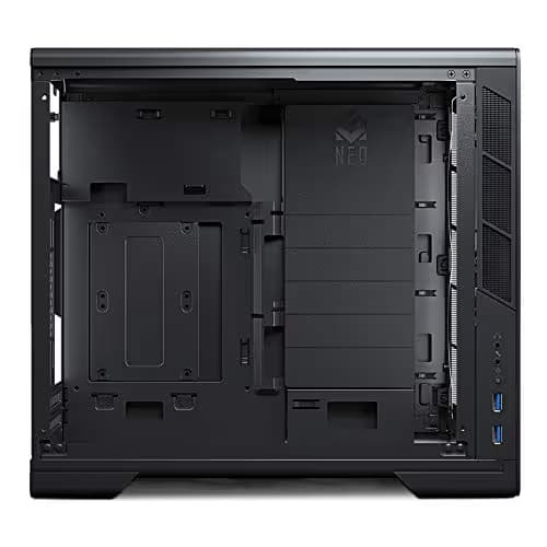 MagniumGear Neo Mini V2 Mini-ITX Desktop Silver Tempered Glass Side Panel Front USB 3.2 Gen 1 Type-A image