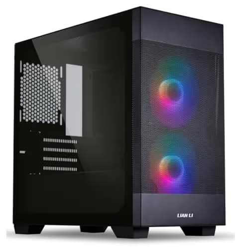 Lian Li LANCOOL 205M Micro ATX Mid Tower Black with Tempered Glass Side Panel and USB 3.2 Gen 1 Type-A image