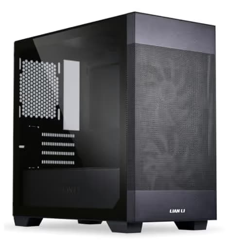 Lian Li LANCOOL 205M Micro ATX Mid Tower Black with Tempered Glass Side Panel and USB 3.2 Gen 1 Type-A image