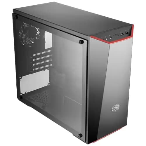 Cooler Master MasterBox Lite 3.1 Micro ATX Mid Tower Black/Red Tempered Glass Side Panel main image