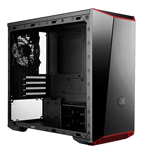Cooler Master MasterBox Lite 3.1 Micro ATX Mid Tower Black/Red Tempered Glass Side Panel image