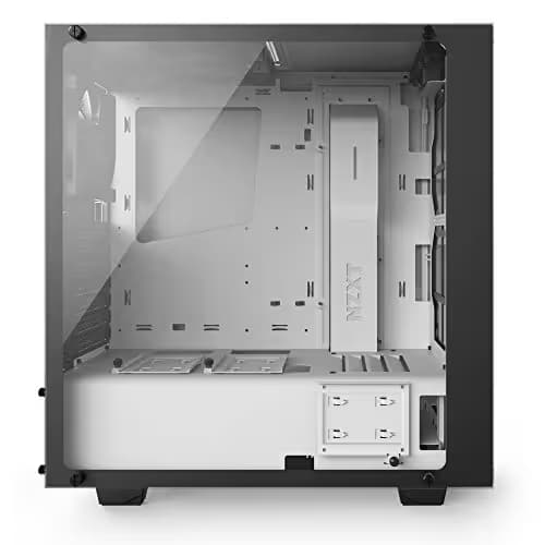 NZXT S340 Elite ATX Mid Tower White Tempered Glass Side Panel Front Panel USB 3.2 Gen 1 Type-A & USB 2.0 Type-A image