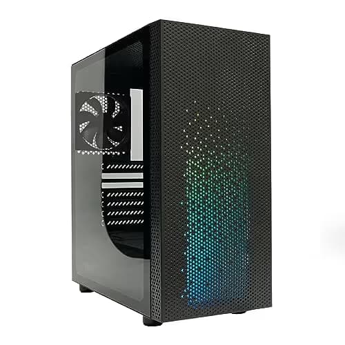 Azza Celesta 340F ATX Mid Tower Black Tempered Glass USB 3.2 Gen 1 Type-A USB 2.0 Type-A main image