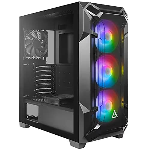 Antec DF600 FLUX ATX Mid Tower Black with Tempered Glass Side Panel and USB 3.2 Gen 1 Type-A image