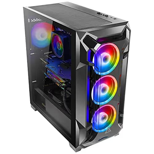Antec DF600 FLUX ATX Mid Tower Black with Tempered Glass Side Panel and USB 3.2 Gen 1 Type-A image