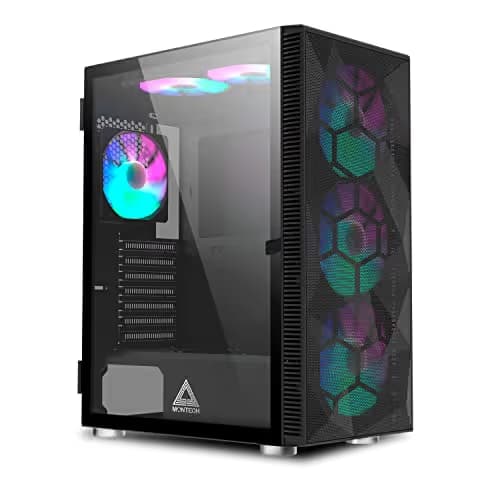Montech X3 Mesh ATX Mid Tower Black with Mesh, Tempered Glass Side Panel main image