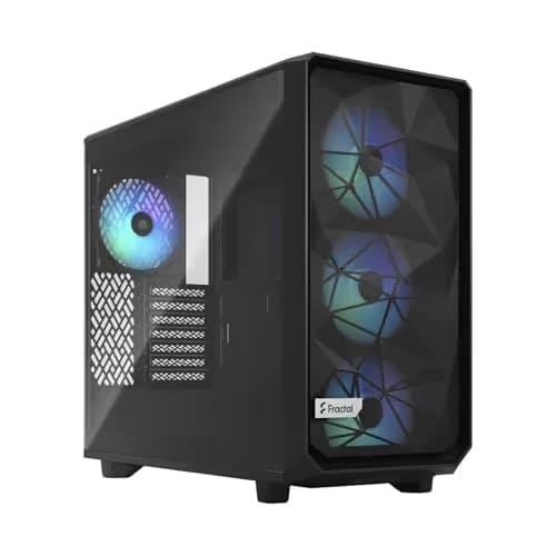 Fractal Design Meshify 2 Lite RGB ATX Mid Tower Black Tempered Glass image