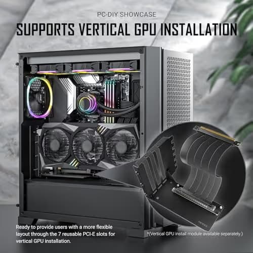 Antec P20C ATX Mid Tower Black Tempered Glass Side Panel USB 3.2 Gen 2 Type-C USB 3.2 Gen 1 Type-A image