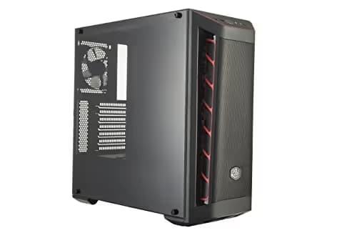 Cooler Master MasterBox MB511 ATX Mid Tower Black / Red with Acrylic Side Panel and USB 3.2 Gen 1 Type-A main image
