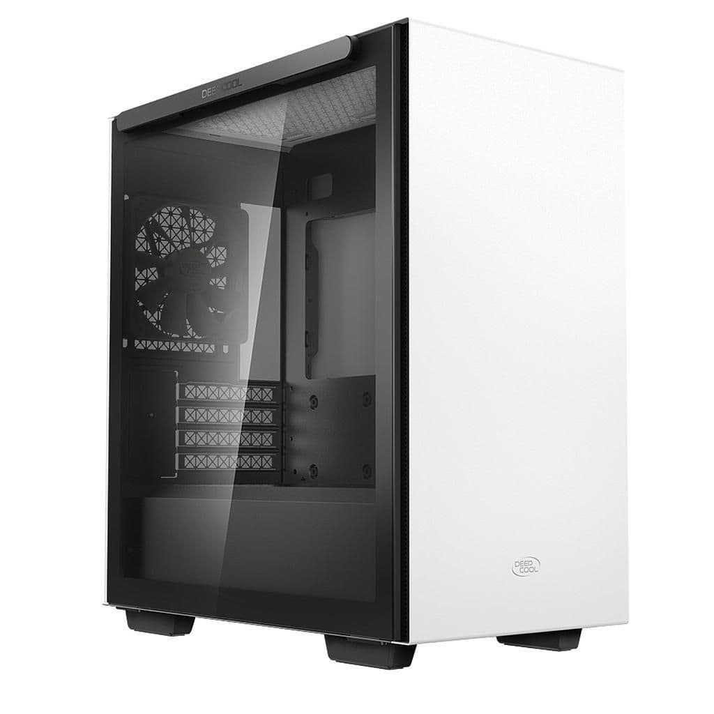 Deepcool MACUBE 110 MicroATX Mini Tower White Tempered Glass Side Panel image