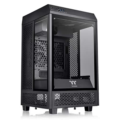 Thermaltake The Tower 100 Mini-ITX Tower Black Tempered Glass Side Panel main image