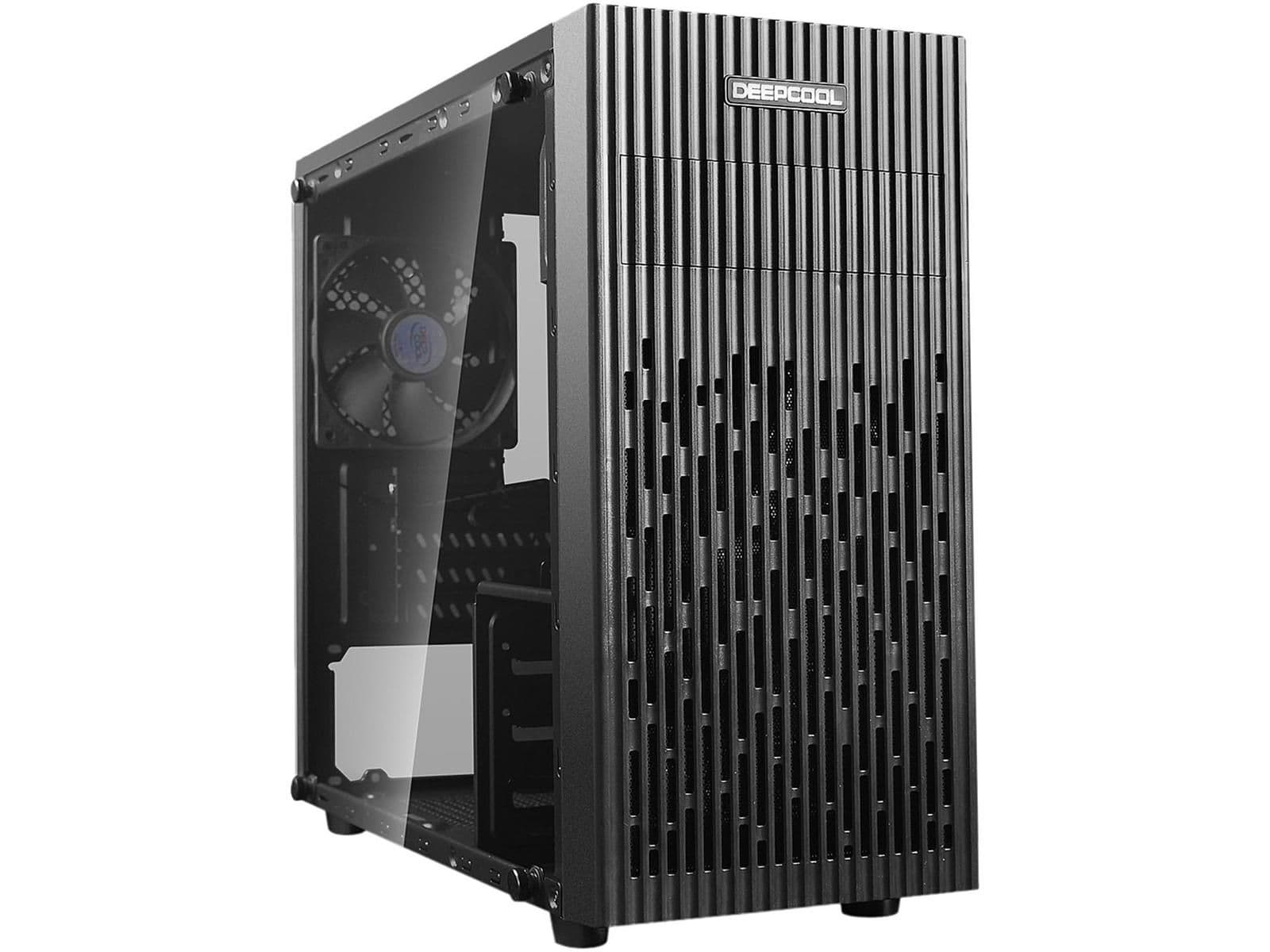 Deepcool MATREXX 30 Micro ATX Mini Tower Black with Tempered Glass Side Panel and USB 3.2 Gen 1 Type-A / USB 2.0 Type-A image
