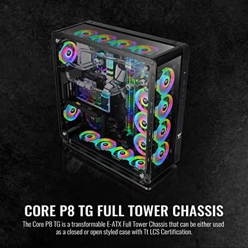 Thermaltake Core P8 ATX Full Tower Black Tempered Glass image