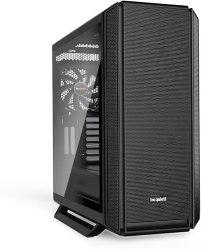 be quiet! Silent Base 802 ATX Mid Tower Black with Tempered Glass Side Panel and USB 3.2 Gen 2 Type-C, USB 3.2 Gen 1 Type-A image