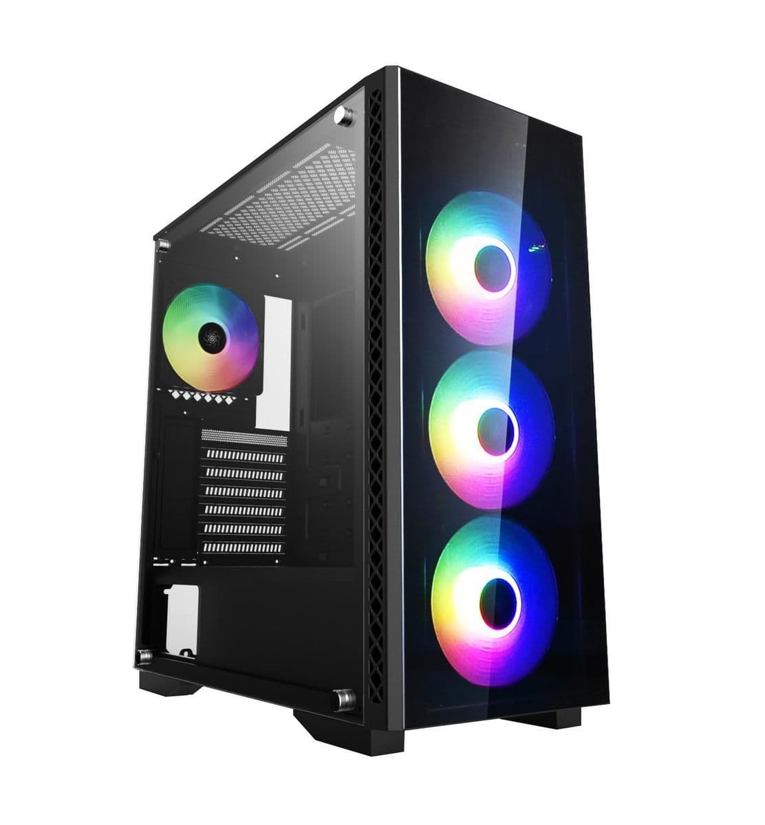 Deepcool MATREXX 50 ADD-RGB 4F ATX Mid Tower Black Tempered Glass, USB 3.2 Gen 1 Type-A, USB 2.0 Type-A image
