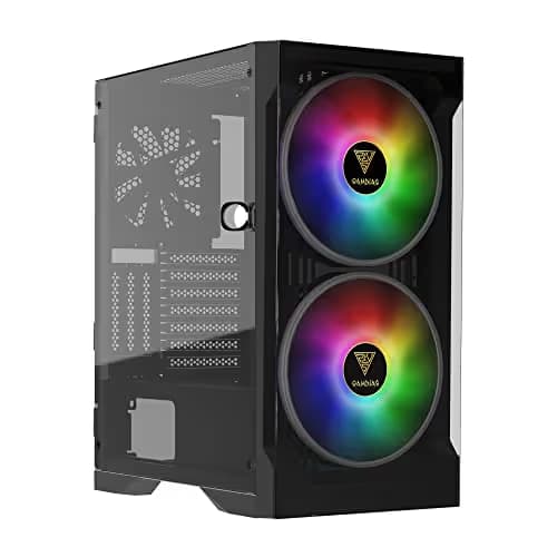 GAMDIAS APOLLO E2 ELITE ATX Mid Tower Black Tempered Glass Side Panel image