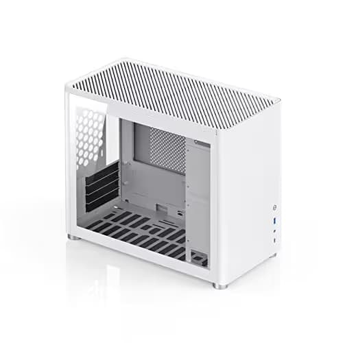 Jonsbo D30 Micro ATX Mini Tower White Tempered Glass main image