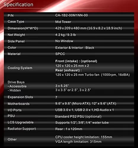 Thermaltake Versa H21 ATX Mid Tower Black image