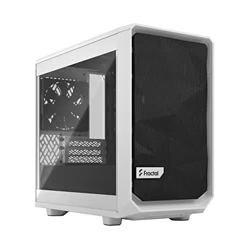 Fractal Design Meshify 2 Nano Mini-ITX Tower White with Tempered Glass Side Panel main image