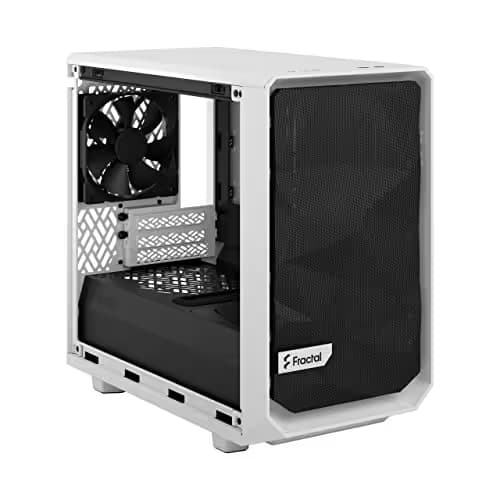 Fractal Design Meshify 2 Nano Mini-ITX Tower White with Tempered Glass Side Panel image