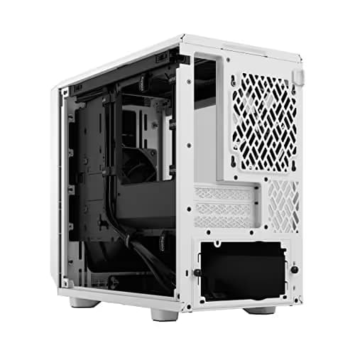 Fractal Design Meshify 2 Nano Mini-ITX Tower White with Tempered Glass Side Panel image