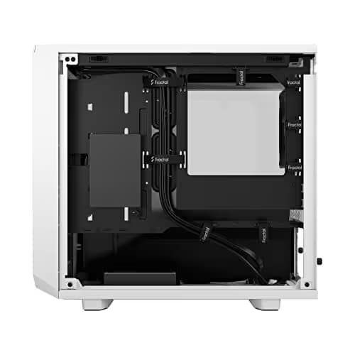 Fractal Design Meshify 2 Nano Mini-ITX Tower White with Tempered Glass Side Panel image