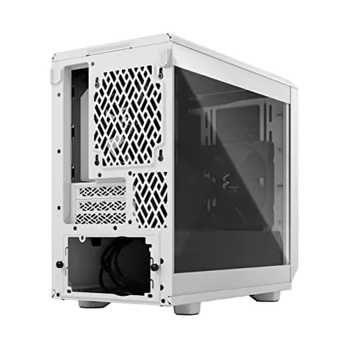 Fractal Design Meshify 2 Nano Mini-ITX Tower White with Tempered Glass Side Panel image
