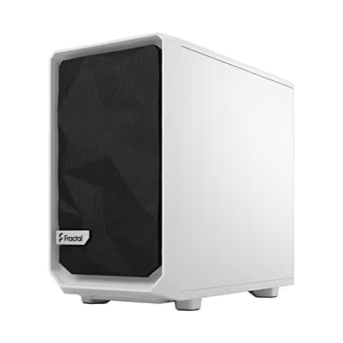 Fractal Design Meshify 2 Nano Mini-ITX Tower White with Tempered Glass Side Panel image