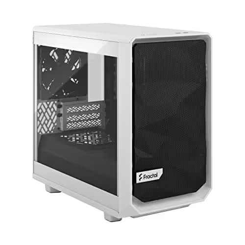 Fractal Design Meshify 2 Nano Mini-ITX Tower White with Tempered Glass Side Panel image