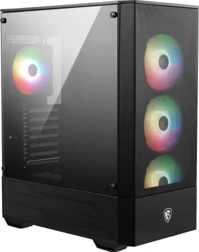 MSI MAG FORGE 112R ATX Mid Tower Black Tempered Glass Side Panel image