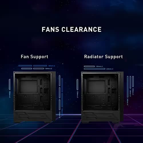 MSI MAG FORGE 112R ATX Mid Tower Black Tempered Glass Side Panel image